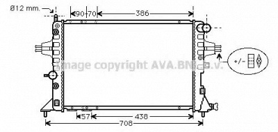AVA QUALITY COOLING ola2253 -  Радиатор, охлаждение двигателя